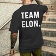 Team Elon Name T-Shirt mit Rückendruck Geschenke für Ihn