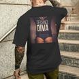 Techno Diva Cool Techno Dance Disco Edm T-Shirt mit Rückendruck Geschenke für Ihn