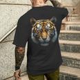 Tigre Animal Arte Diseño Tigre Camiseta Hombre Estampado Espalda Regalos para él