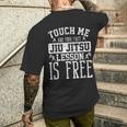 Tócame Tu Primera Lección De Jiu Jitsu Arte Marcial Camiseta Hombre Estampado Espalda Regalos para él