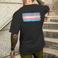 Trans Flag Outfit Lgbtq Transgender Camiseta Hombre Estampado Espalda Regalos para él