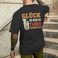 Tuba Glück Ist Wenn Die Tuba Einsatzt T-Shirt mit Rückendruck Geschenke für Ihn