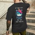 With Unicorn Saying T-Shirt mit Rückendruck Geschenke für Ihn