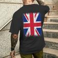 United Kingdom Uk Union Jack Flag England Great Britain T-Shirt mit Rückendruck Geschenke für Ihn