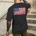 Usa Flag American Flag Us Football Fan T-Shirt mit Rückendruck Geschenke für Ihn