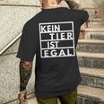 Vegetarianegan Goegan No Animal Is No Matter Animal Protection T-Shirt mit Rückendruck Geschenke für Ihn