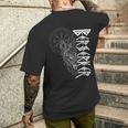 Viking Alhalla Egisor & Odin's Wolf Berserker T-Shirt mit Rückendruck Geschenke für Ihn