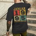 Vintage January 1995 28Th Birthday T-Shirt mit Rückendruck Geschenke für Ihn