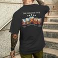 Vintage Moab Utah Souvenir Big 5 Mighty Five National Park Men's T-shirt Back Print Gifts for Him