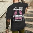Voici À Quoi Ressemble La Meilleure Épouse Du Monde Mariage T-shirt imprimé au dos Cadeaux pour lui