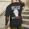 I Want To Stop Philosophizing But I Kant Immanuel Philosophy T-Shirt mit Rückendruck Geschenke für Ihn