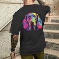 Watercolour Colourful Bavarian Mountain Sweat Dog T-Shirt mit Rückendruck Geschenke für Ihn