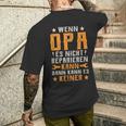 Wenn Opa Es Nicht Reparieren Kann Dann Kann Es Keiner T-Shirt mit Rückendruck Geschenke für Ihn