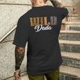 Wild Dada Zoo Safari Jungle Animal Birthday Matching Family Men's T-shirt Back Print Gifts for Him