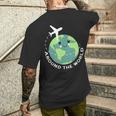 World Travel Around The World Trip Holidays T-Shirt mit Rückendruck Geschenke für Ihn