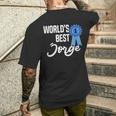 World's Best Jorge Primer Nombre Camiseta Hombre Estampado Espalda Regalos para él