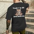 Yeah I'm Bi Boob Inspector T-Shirt mit Rückendruck Geschenke für Ihn