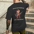 You've Just Buttered Your Last Biscuit Western Cat Cowboy Men's T-shirt Back Print Gifts for Him