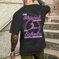 Zum Rhönrad Geboren Zur Schule Gezwungen Acrobatin T-Shirt mit Rückendruck Geschenke für Ihn