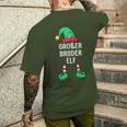 Big Brother Elf Partner Look Family Outfit Christmas T-Shirt mit Rückendruck Geschenke für Ihn