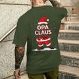 Christmas Grandpa Claus Outfit Family Christmas T-Shirt mit Rückendruck Geschenke für Ihn