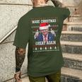 Make Christmas Great Again Trump Holiday T-Shirt mit Rückendruck Geschenke für Ihn