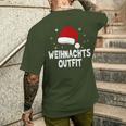 Christmas Outfit Santa Hat Christmas T-Shirt mit Rückendruck Geschenke für Ihn