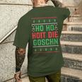 Christmas Party Santa Ho Ho Hoit Die Goschn T-Shirt mit Rückendruck Geschenke für Ihn