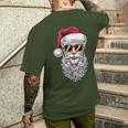 Cool Christmas Cool Santa Claus Christmas T-Shirt mit Rückendruck Geschenke für Ihn