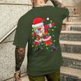 Dabbing Santa Claus Santa Claus T-Shirt mit Rückendruck Geschenke für Ihn