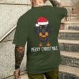 Dachshund Christmas Jumper Merry Christmas Dachshund Christmas T-Shirt mit Rückendruck Geschenke für Ihn