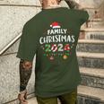 Family Pajamas Christmas 2024 Matching Sets Group Squad Xmas T-Shirt mit Rückendruck Geschenke für Ihn