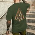 Flannelette Christmas Tree Christmas Flannelette T-Shirt mit Rückendruck Geschenke für Ihn