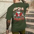 Jingle Beats Music Dj Santa Christmas Ugly Xmas T-Shirt mit Rückendruck Geschenke für Ihn