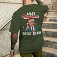 Trump Make Christmas Again Ugly Christmas Sweater T-Shirt mit Rückendruck Geschenke für Ihn