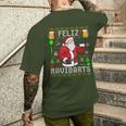 Ugly Christmas Darts Feliz Navidarts T-Shirt mit Rückendruck Geschenke für Ihn