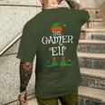 The Gamer Elf Christmas Boys Nager T-Shirt mit Rückendruck Geschenke für Ihn