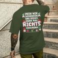 We Give Us Nothing Xmas Christmas S T-Shirt mit Rückendruck Geschenke für Ihn