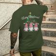 Gnome Gnome Christmas Jumper Merry Christmas T-Shirt mit Rückendruck Geschenke für Ihn