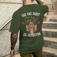 Ho Ho Hoit Di Goschn Weihnachten Ugly Christmas T-Shirt mit Rückendruck Geschenke für Ihn