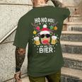 Ho Ho Hol Mir Mal Ein Bier Reindeer Christmas T-Shirt mit Rückendruck Geschenke für Ihn