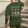 Mele Kalikimaka Hawaiian Christmas Ukulele Ugly T-Shirt mit Rückendruck Geschenke für Ihn