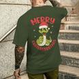 Merry Chrisssstmas Snake Cute Snake Christmas T-Shirt mit Rückendruck Geschenke für Ihn