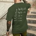 Merry Christmas Maths Christmas T-Shirt mit Rückendruck Geschenke für Ihn