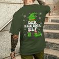 No Bock Elf Christmas Elf Kein Bock T-Shirt mit Rückendruck Geschenke für Ihn