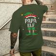 Papa Elf Outfit Christmas Family Elf Christmas T-Shirt mit Rückendruck Geschenke für Ihn