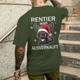 Reindeer Was Out Sold Cats Christmas T-Shirt mit Rückendruck Geschenke für Ihn