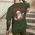 Retro You Ain't Getting Shit Santa Christmas Clothing Men's T-shirt Back Print Gifts for Him