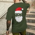 Santa Claus Cool Christmas Christmas Santa T-Shirt mit Rückendruck Geschenke für Ihn