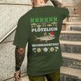 Suötzlich Christmas Fishing Plötz Red Eye Fish T-Shirt mit Rückendruck Geschenke für Ihn